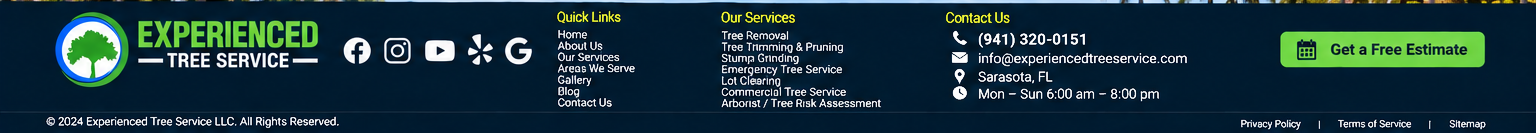 Experienced Tree Service contact details and estimate request